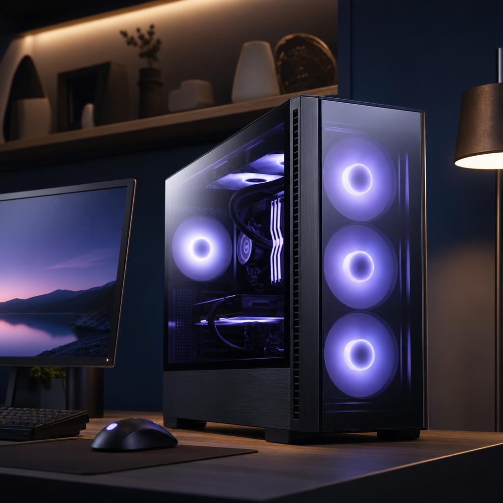 控えめなRGBライティングを採用したゲーミングPC