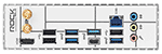 BTO�p�\�R�� �}�U�[�{�[�h ASRock B550 Rock WiFi �o�b�N�p�l��