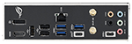 BTOパソコン マザーボード ASUS ROG STRIX B760-I GAMING WIFI バックパネル