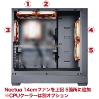 BTO�p�\�R�� �P�[�X Fractal Design Pop XL Silent Noctua ���ʎd�l