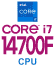 CPU Core i7-14700F 【無印F付】