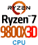 CPU Ryzen 7 9800X3D y9X3Dz